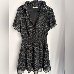 Bailey Blue Black Dress with White Dots